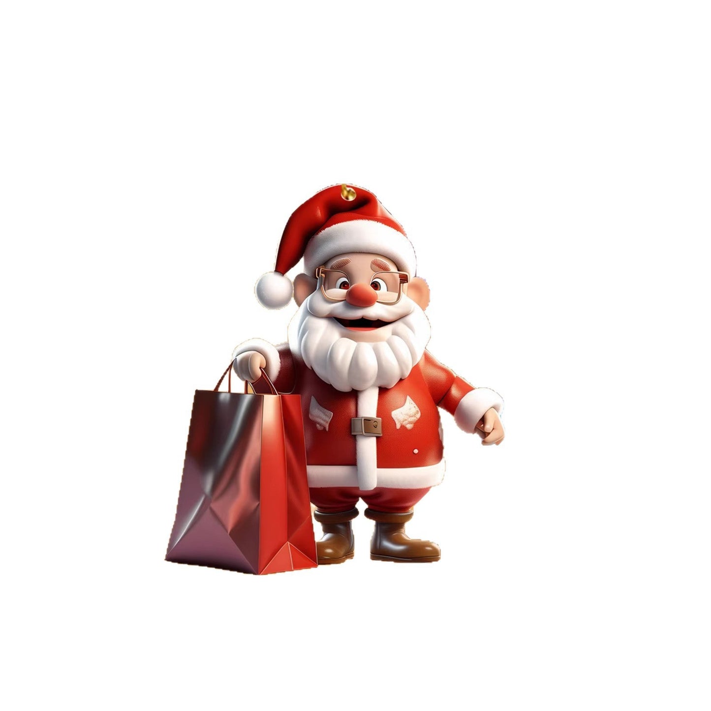 Acrylic Santa Claus Festival Atmosphere Decorations Pendant