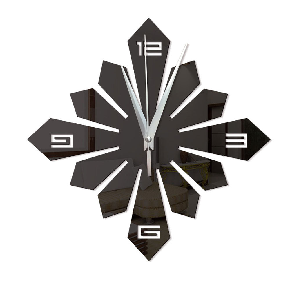Creative Geometric Pattern Acrylic Mirror Wall Clock