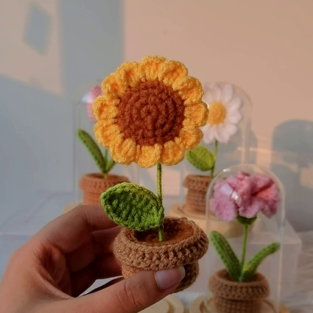 Sunflower Hand-woven Wool Crochet Diy Material Package
