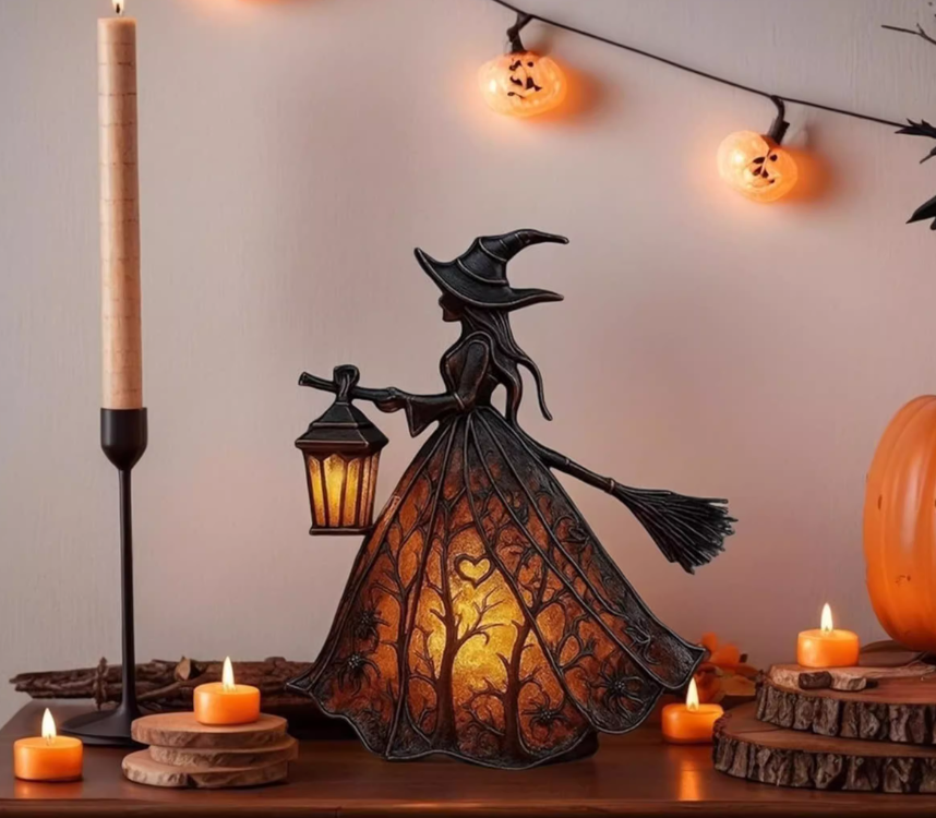 Witch Lamp Halloween Decoration Table Lamp