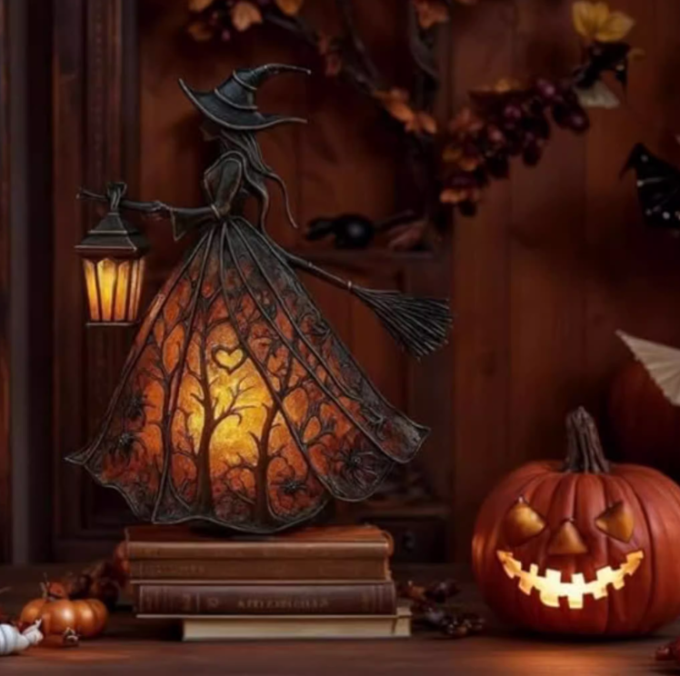 Witch Lamp Halloween Decoration Table Lamp