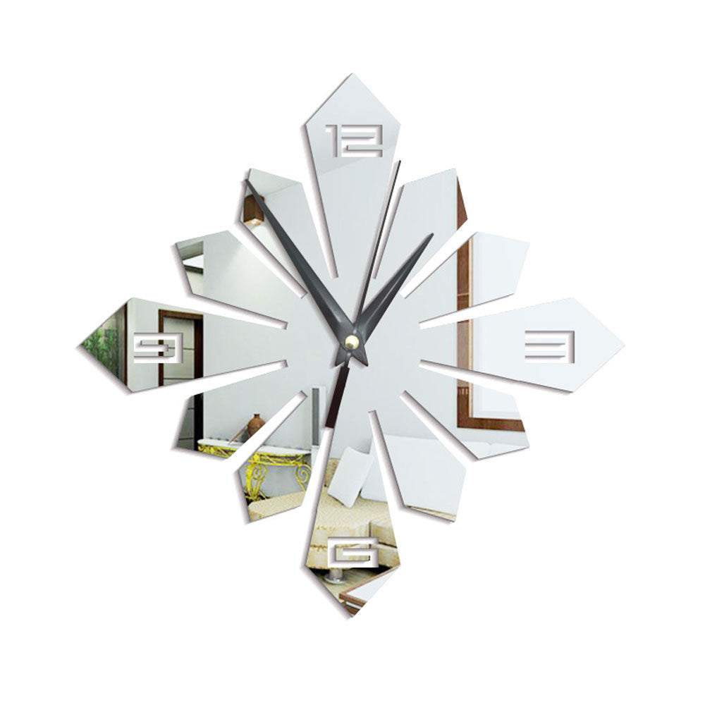 Creative Geometric Pattern Acrylic Mirror Wall Clock